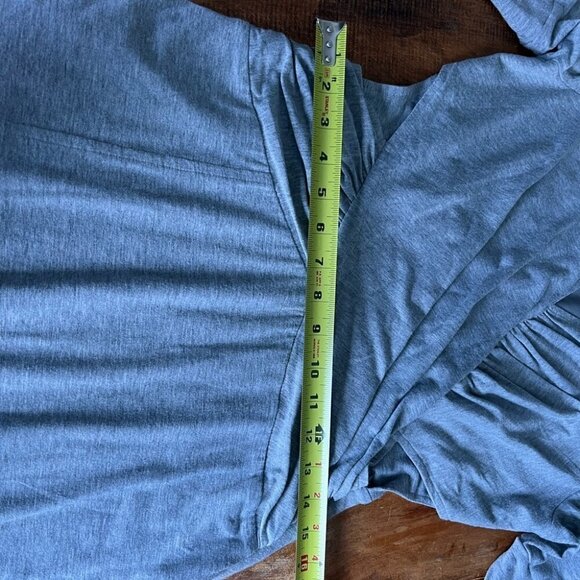 - 3/4 sleeve grey dress saturday size large - Picture 6 of 6